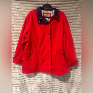 Vintage Mackintosh windbreaker peacoat with sailboat lining